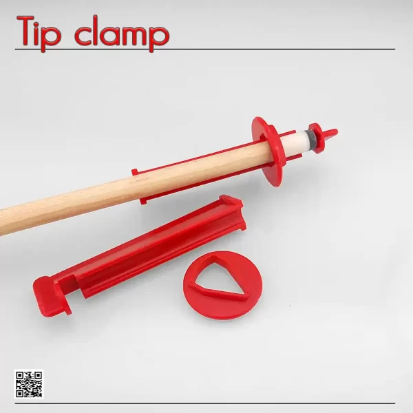 TIP CLAMP PLASTIC RED