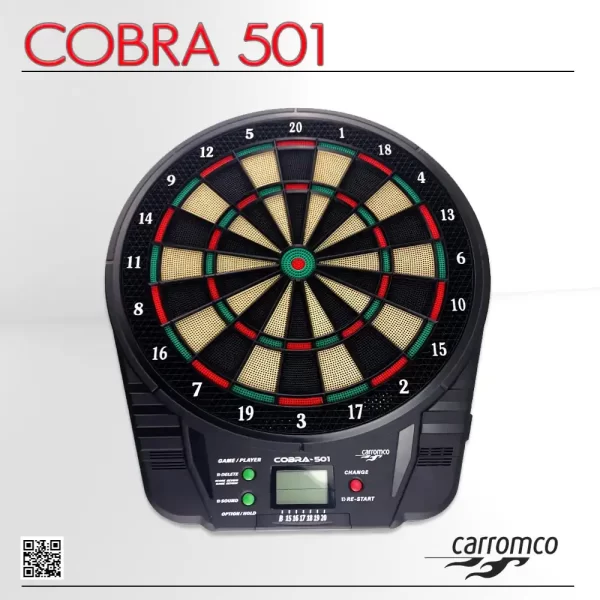 ELECTRONIC DARTBOARD COBRA 501 WITH ADAPTER