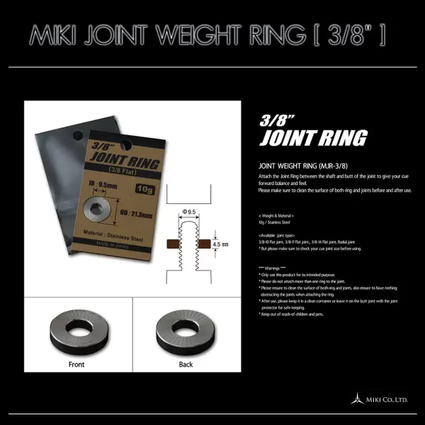 MIKI JOINT WEIGHT RING [ 3/8" ]